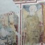 Uno degli affreschi sotto il portico della Chiesa Rurale di S.Maria a Pi d'Agello