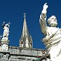 Alcune statue della Basilica del Rosario