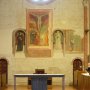 Il coro dell'Abbazia, con i Monaci in preghiera